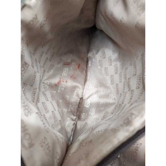 Michael Kors Hamilton Brown Leather MK Printed Tote With Matching Wallet - Picture 12 of 16